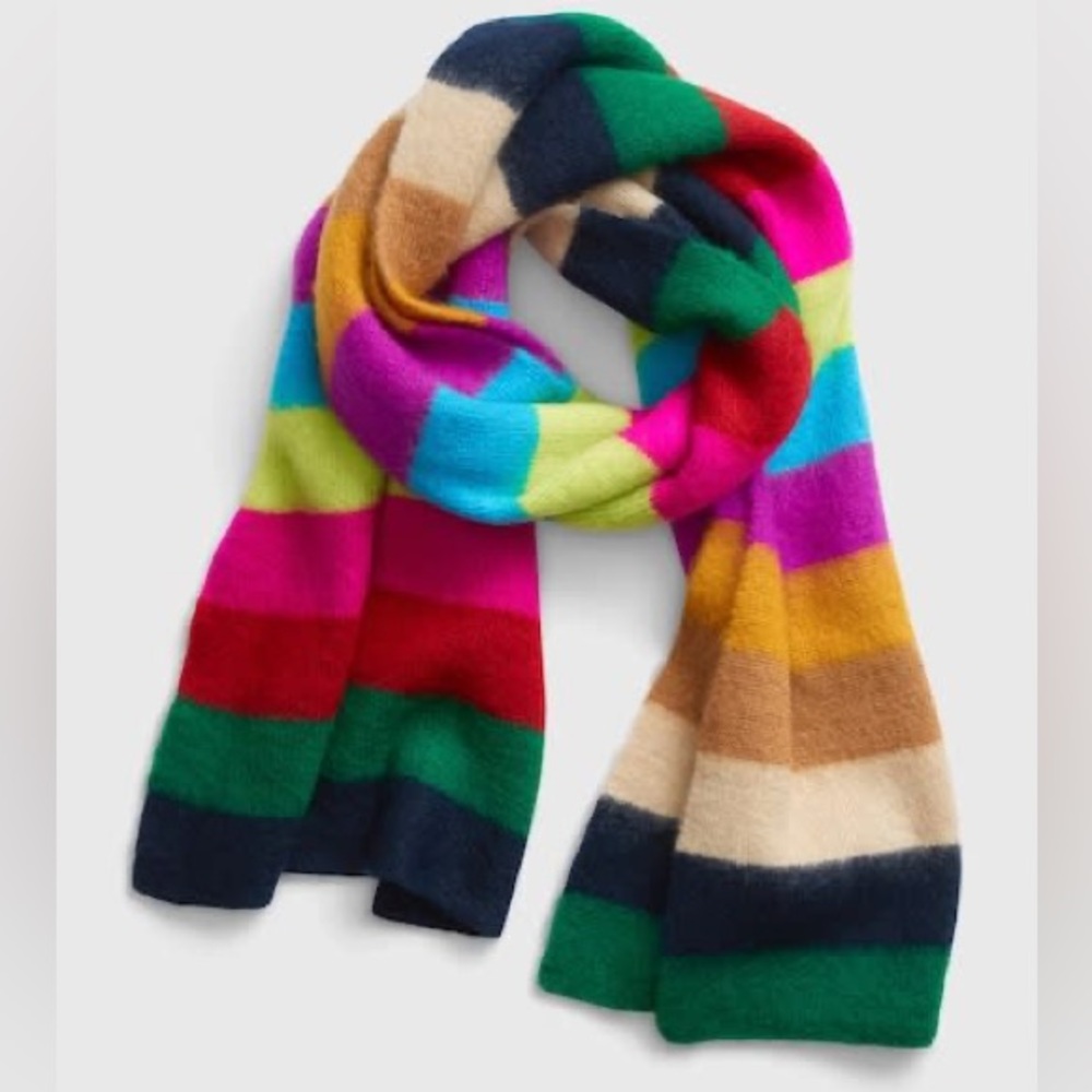 GAP unisex Happy Stripe Scarf